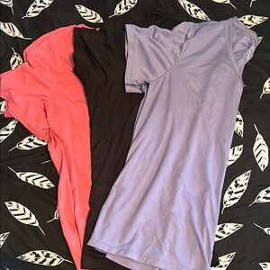 Athletic Works Short Sleeve Tees - Pink, Black, Purple